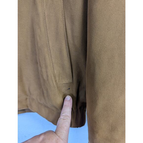 Jos A Bank Chore Coat Tan Removable Lining Warm Workwear Barn Grampa Mens Medium - Picture 3 of 15